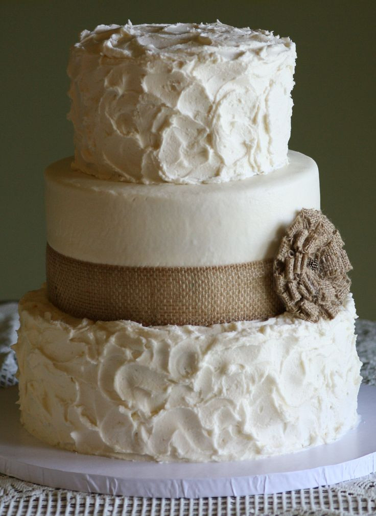 Rustic Wedding Cakes With Burlap
 Rustic Wedding Cake Ideas