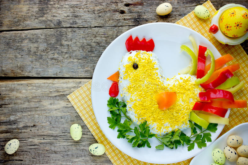Salad Recipes For Easter Dinner
 Easter Salad Shaped Colorful Chicken For Easter Dinner