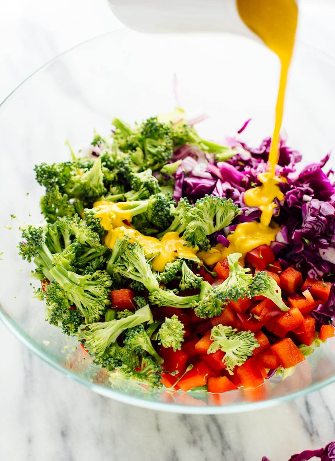 Salads Dressing Recipes Healthy
 Colorful Chopped Salad with Carrot Ginger Dressing