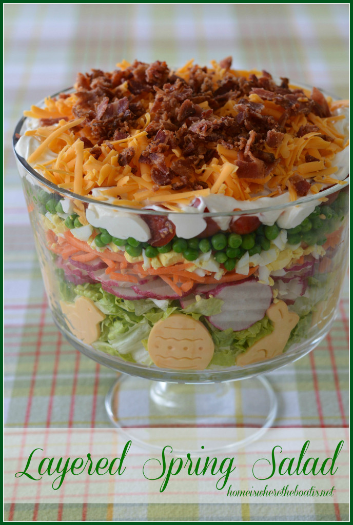 Salads For Easter
 Layered Spring Salad for Easter – Home is Where the Boat Is
