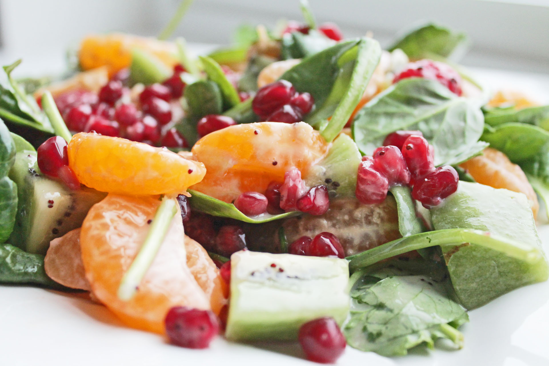 Salads Recipes Healthy
 Healthy Salad Recipe with Fruits and Spinach