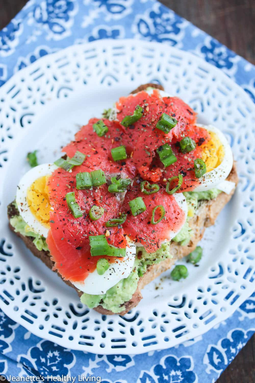 Salmon For Breakfast Healthy
 Smashed Avocado Toast with Egg and Smoked Salmon