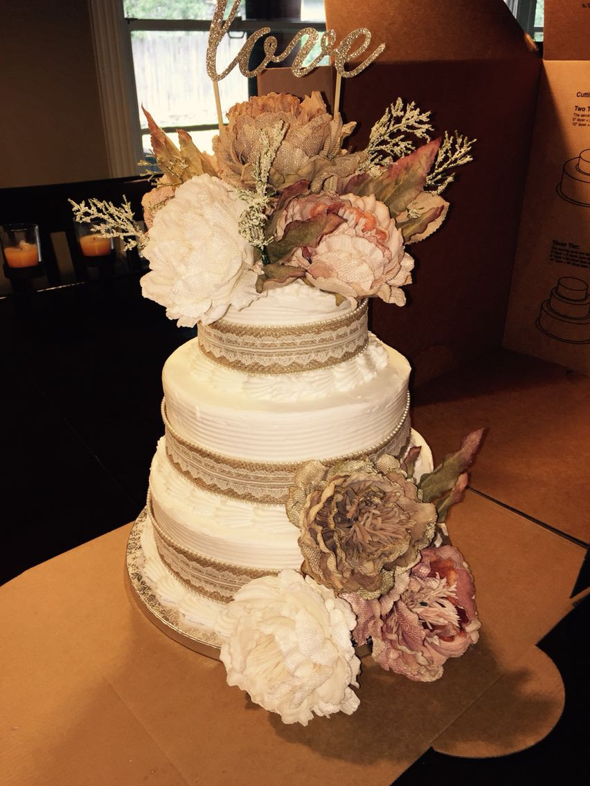 Sam Club Bakery Wedding Cakes
 Beautiful cake So cheep and easy Sam s Club cake and