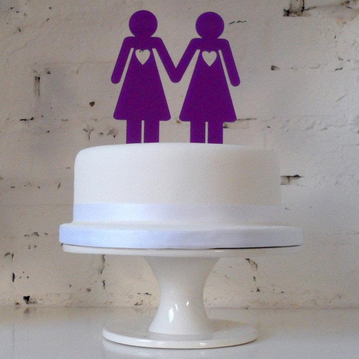 Same Sex Wedding Cakes
 same cake topper I do