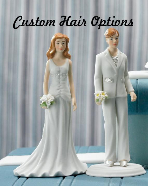 Same Sex Wedding Cakes
 Personalized Same Wedding Cake Topper by