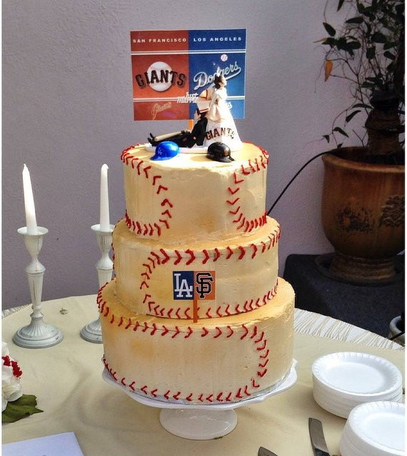 San Francisco Wedding Cakes
 Baseball San Francisco Giants and LA Dodgers House Divided Fun