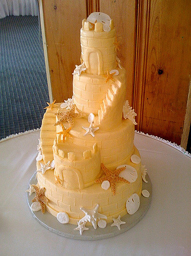 Sand Castle Wedding Cakes
 Sand castle wedding cake