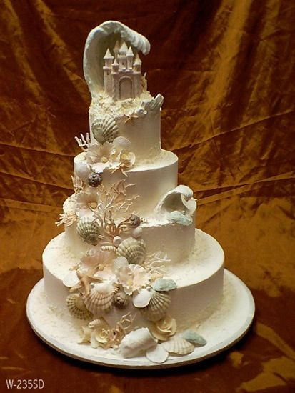 Sand Castle Wedding Cakes
 24 best images about Sand castle wedding cake on Pinterest