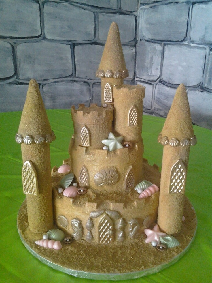 Sand Castle Wedding Cakes
 Sand castle wedding cake idea in 2017
