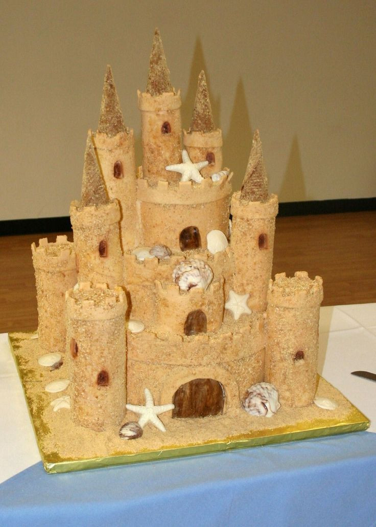 Sandcastle Wedding Cakes
 Best 25 Sand castle cakes ideas on Pinterest