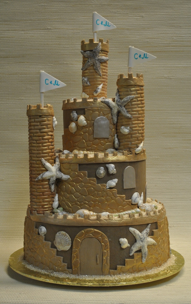 Sandcastle Wedding Cakes
 The Cake Zone Theme Wedding Cake Ideas for 2012