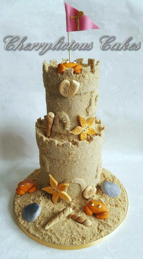Sandcastle Wedding Cakes
 Sandcastle cake cake by dootsydora CakesDecor