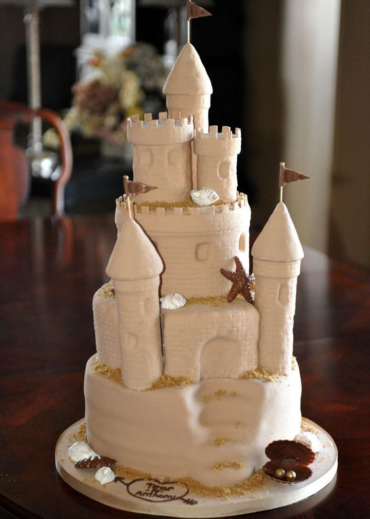 Sandcastle Wedding Cakes
 Sand Castle 2 cakes Pinterest