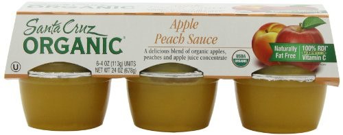 Santa Cruz Organic Applesauce
 UPC Santa Cruz Organic Apple Peach Sauce 4