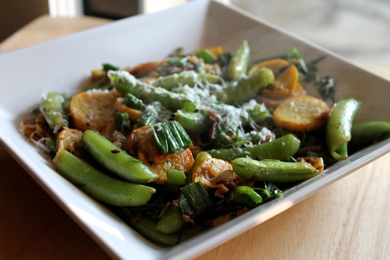 Sauteed Summer Squash
 Cook In Dine Out Sautéed Summer Squash and Sugar Snap