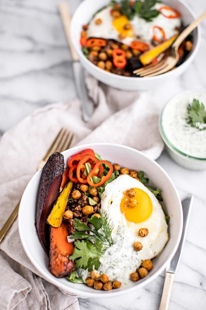 Savory Healthy Breakfast
 Healthy Turkish Breakfast Bowls with Herbed Yogurt Gluten