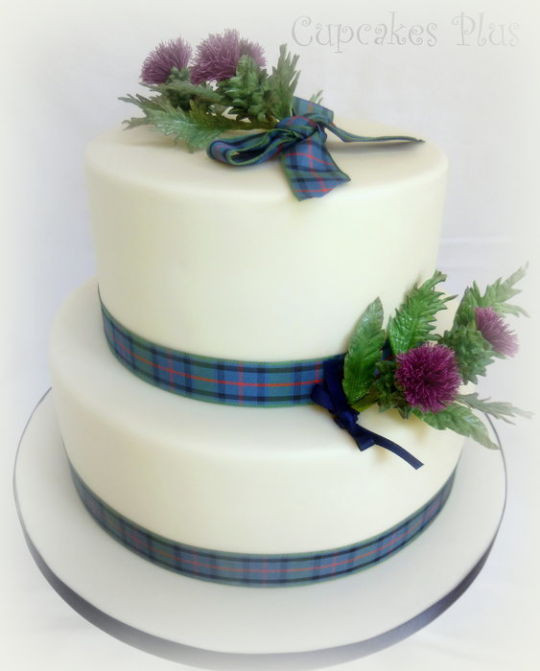 Scotland Wedding Cakes
 Scottish Thistle Wedding cake Cake by Janice Baybutt