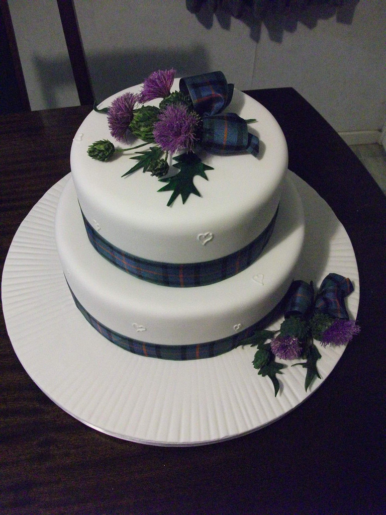 Scotland Wedding Cakes
 Scottish Thistle Wedding Cake Jane