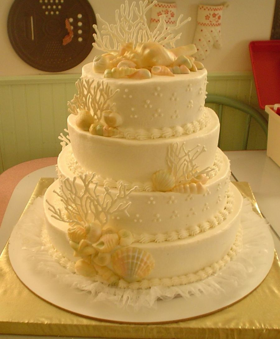 Seashells Wedding Cakes
 Seashell Wedding Cake CakeCentral