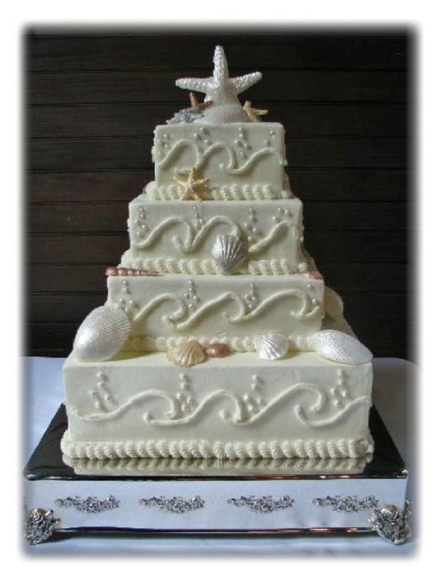Seashells Wedding Cakes
 Seashell Wedding Cake CakeCentral