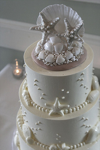 Seashells Wedding Cakes
 Seashell wedding cake