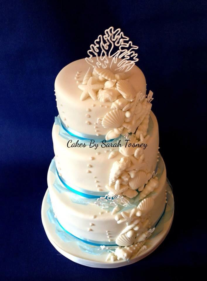 Seashells Wedding Cakes
 Sea Shell Wedding Cakes Are A Perfect Fit For A Beach