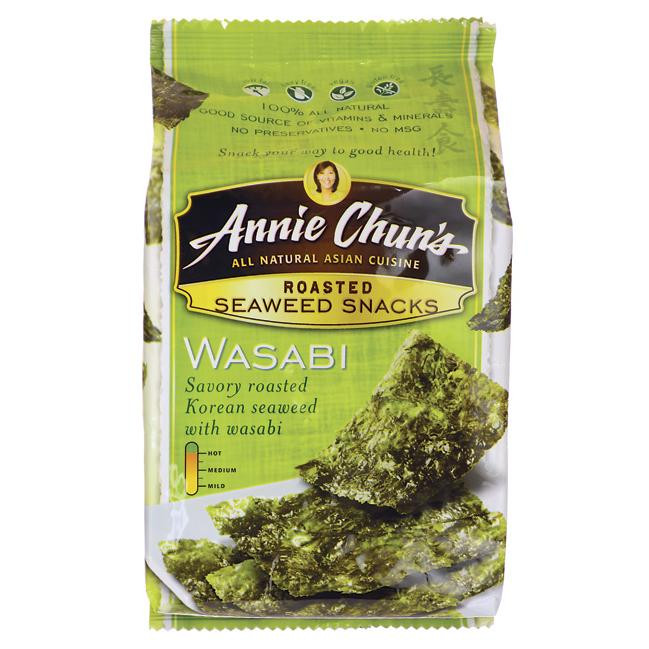 Seaweed Snacks Healthy
 Annie Chun s Roasted Seaweed Snacks Wasabi 0 35 oz 10