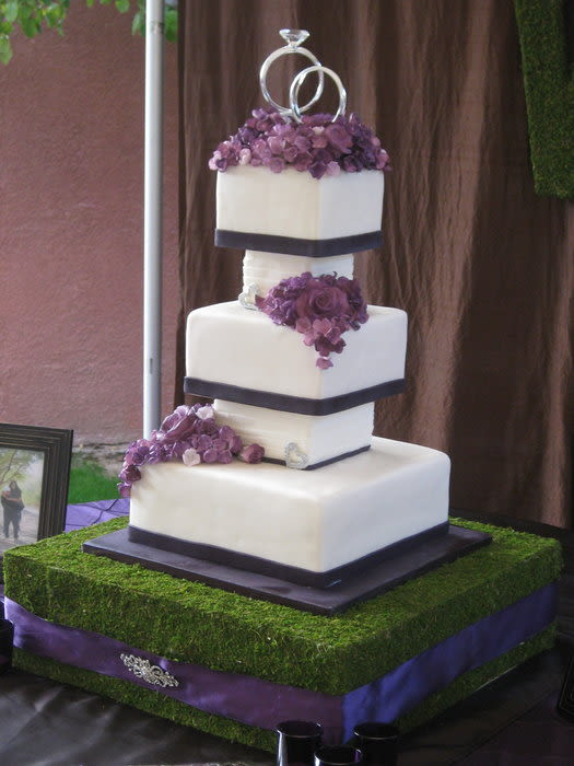 Separate Tier Wedding Cakes
 Separated tier wedding cake Cake by sking CakesDecor