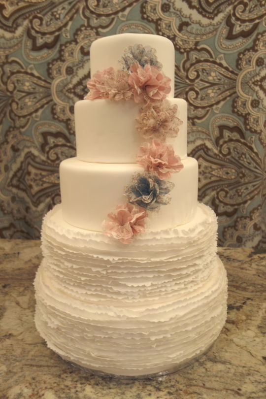 Shabby Chic Wedding Cakes
 Shabby Chic Wedding Cake Cake by SimplySweetByJessica