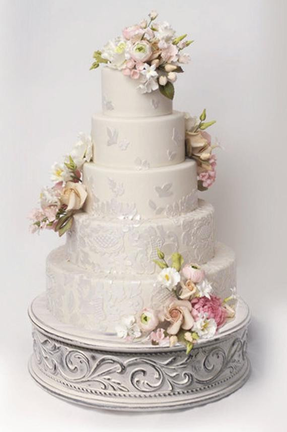 Shabby Chic Wedding Cakes
 Vintage wedding cake stand for shabby chic weddings size