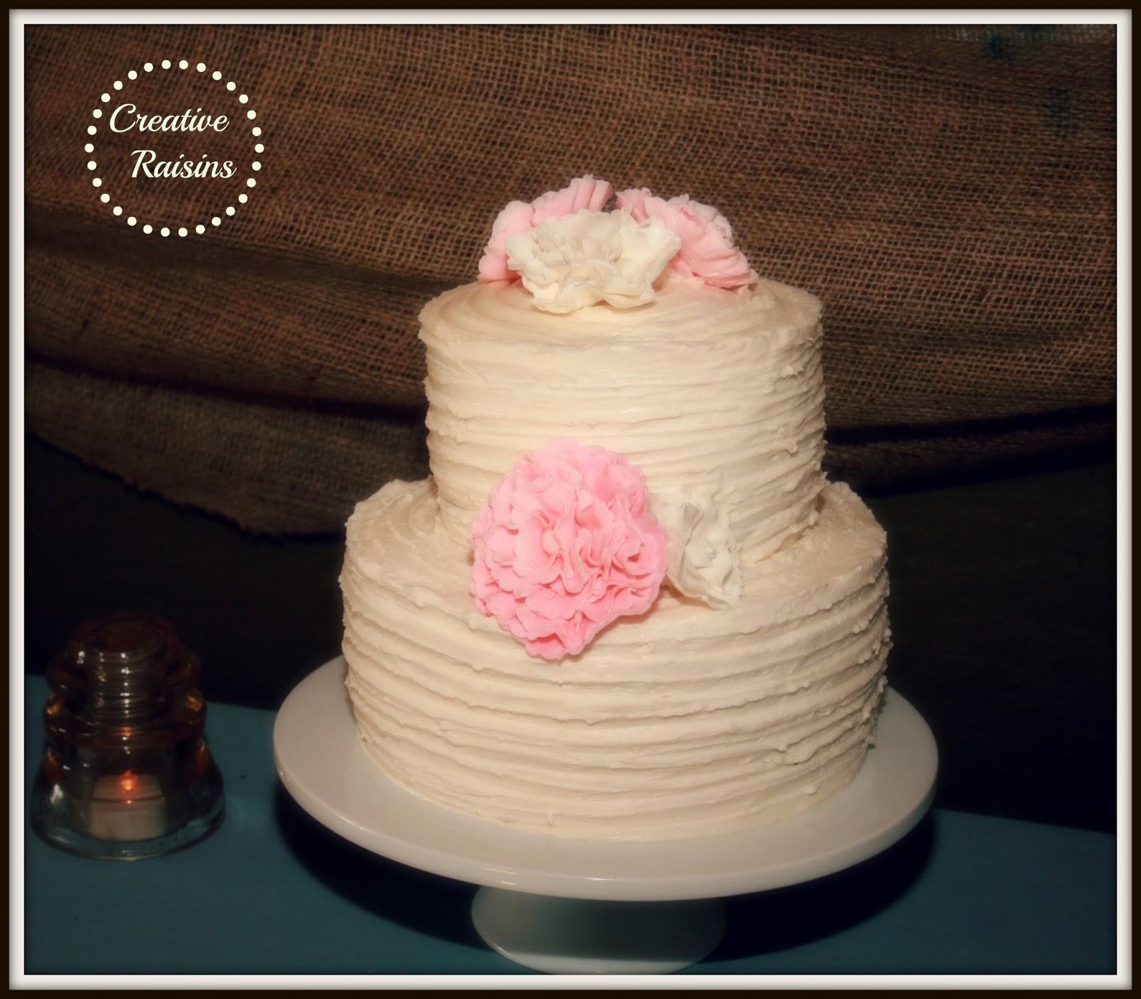 Shabby Sheek Wedding Cakes
 Creative Raisins Shabby Chic Wedding Cake