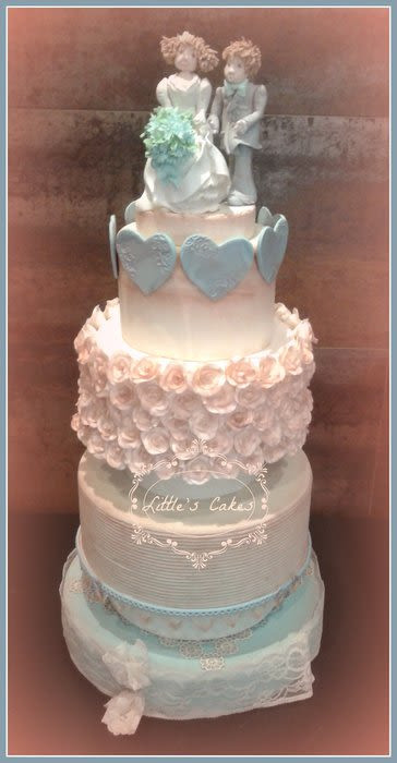 Shabby Sheek Wedding Cakes
 Shabby Chic Wedding Cake Cake by Daniela Durante