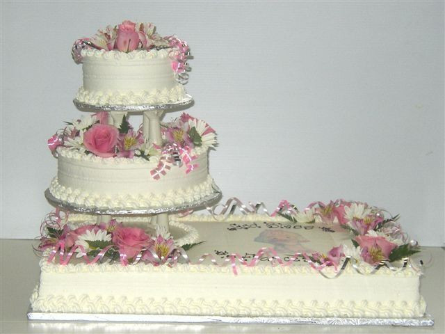 Sheet Cake Wedding
 Wedding Sheet Cake Decorations