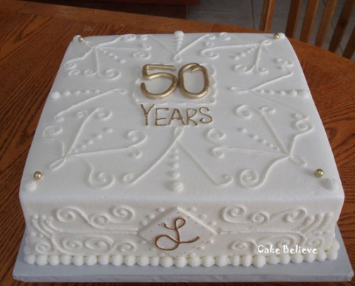 Sheet Cake Wedding
 50th Wedding Anniversary Cakes