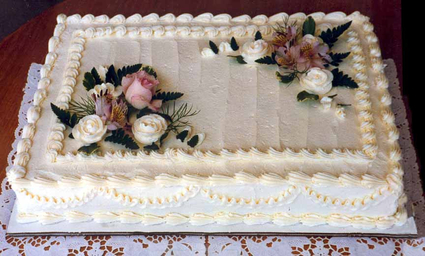 Sheet Cakes For Wedding
 Wedding Sheet Cakes Decorated With Flowers And Decor Love