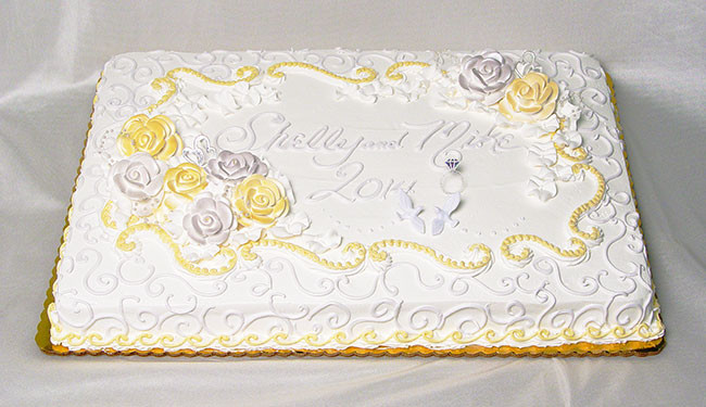 Sheet Wedding Cakes
 Cut down your wedding costs by ordering a sheet cake