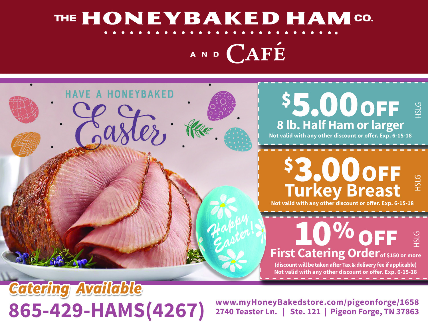 Shoprite Free Ham Easter 2019
 Honeybaked Ham Have a Honeybaked Easter Hometown Sevier