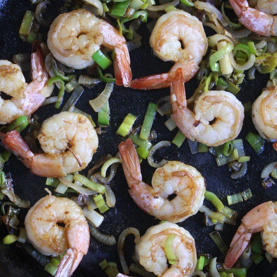 Shrimp And Grits Healthy
 Healthy Shrimp and Grits with Leeks Recipe Phoebe Lapine