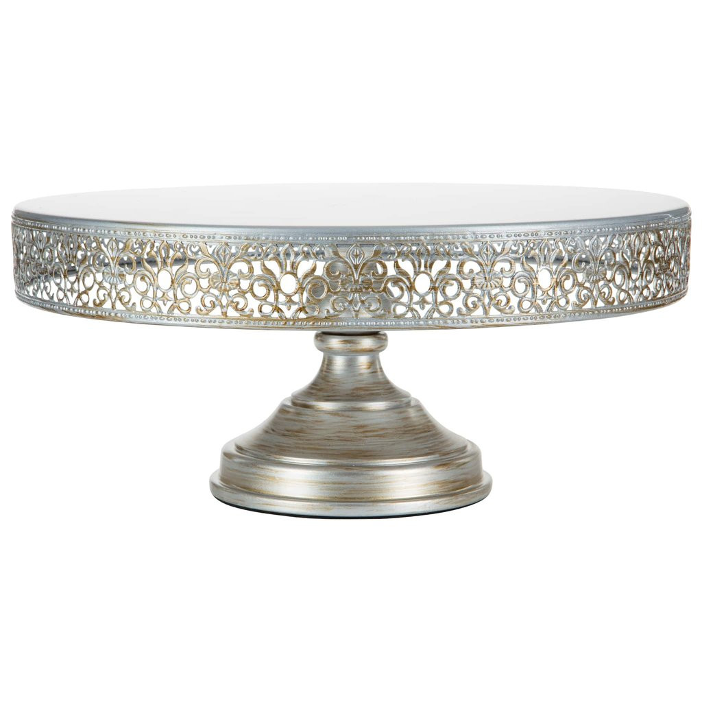 Silver Cake Stands For Wedding Cakes
 40cm 16 Inch Antique Silver Wedding Cake Stand