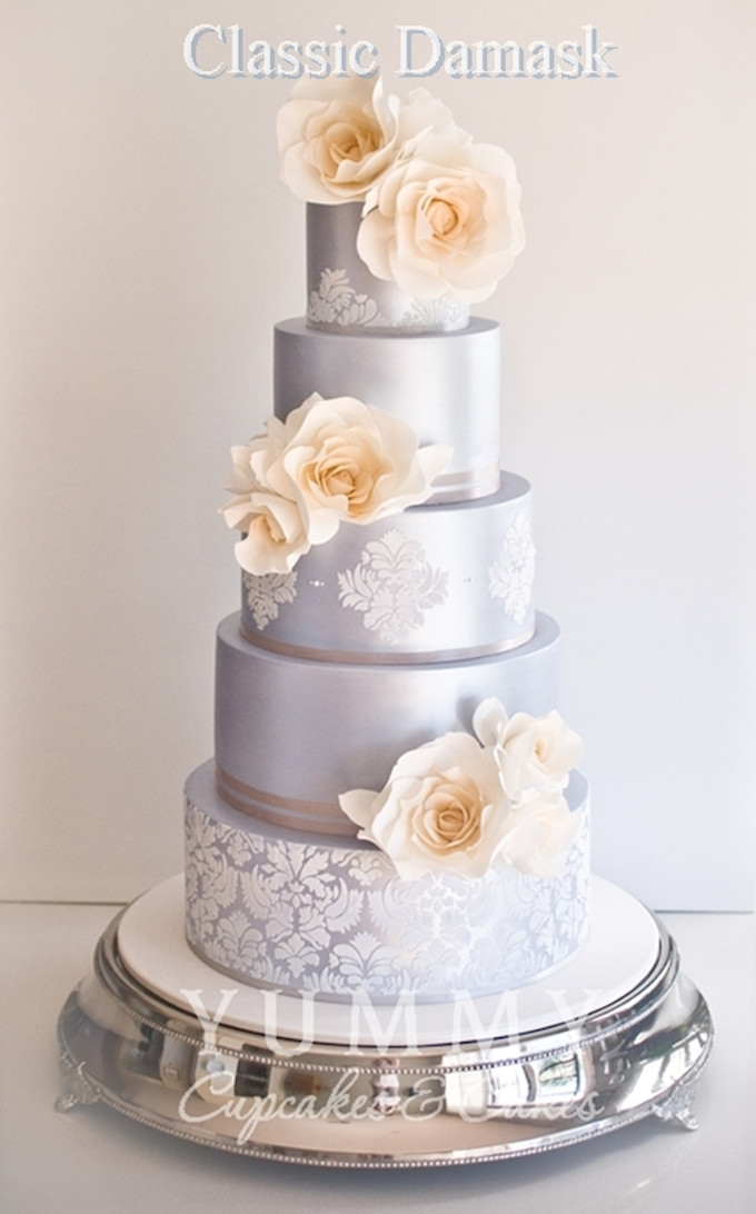 Silver Wedding Cakes
 121 Amazing Wedding Cake Ideas You Will Love • Cool Crafts