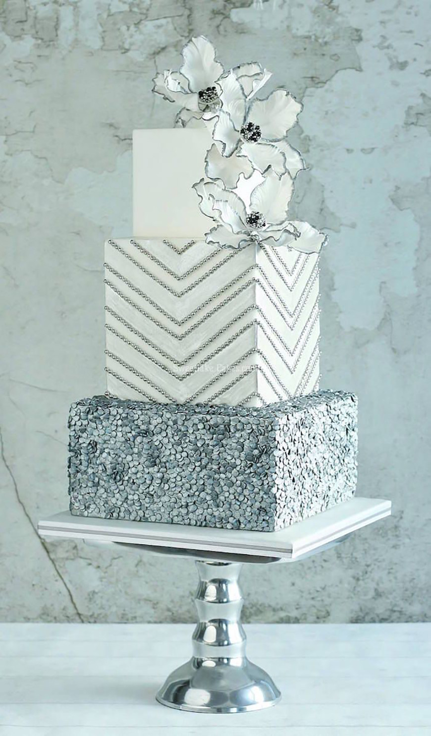 Silver Wedding Cakes
 Silver Wedding Cake Decorations