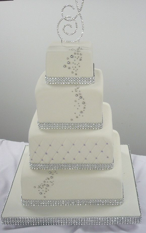 Silver Wedding Cakes
 Southern Blue Celebrations Silver Wedding Cake Ideas