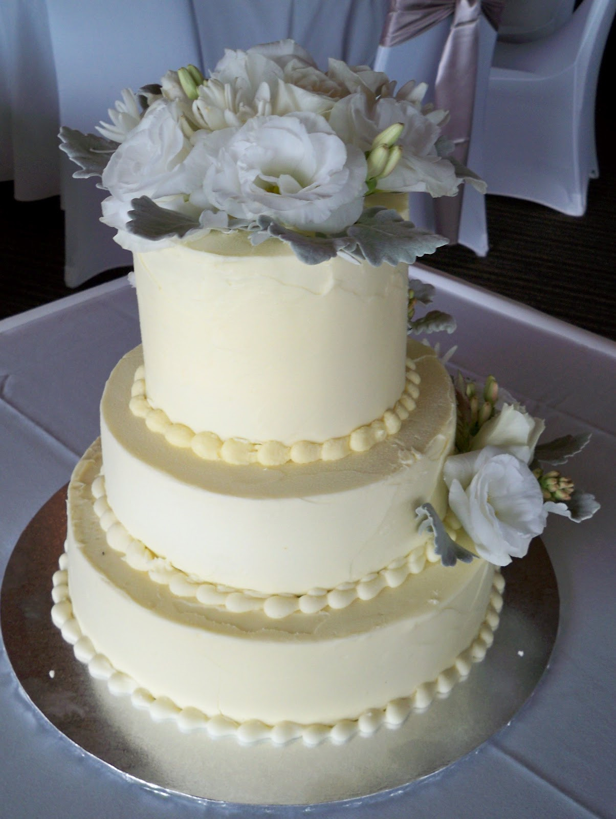 Simple 3 Tier Wedding Cakes
 Simple 3 tier wedding cake idea in 2017