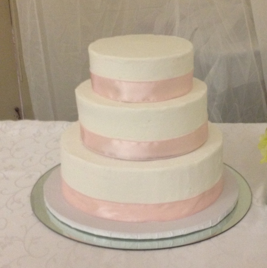 Simple 3 Tiered Wedding Cakes
 Simple Round Wedding Cake CakeCentral