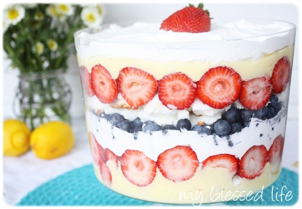 Simple 4Th Of July Desserts
 Easy Patriotic Trifle Dessert