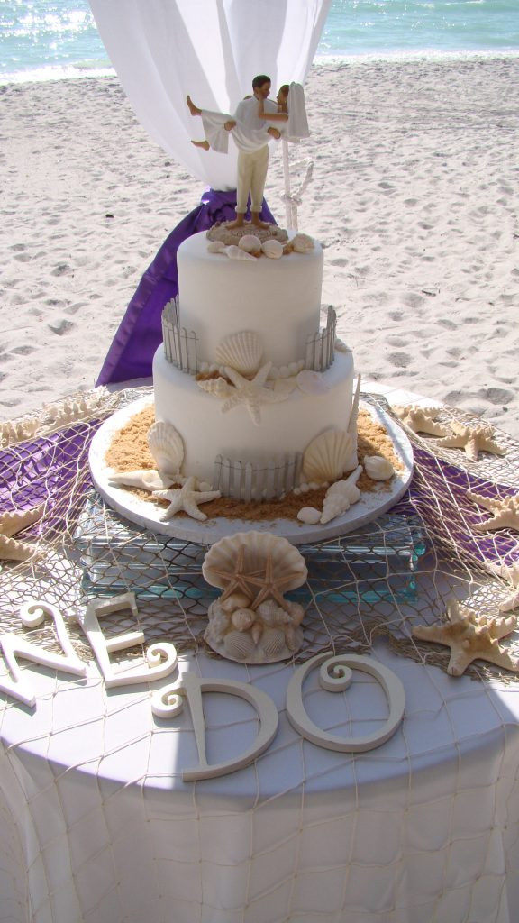 Simple Beach Wedding Cakes
 Simple Beach Wedding Cakes