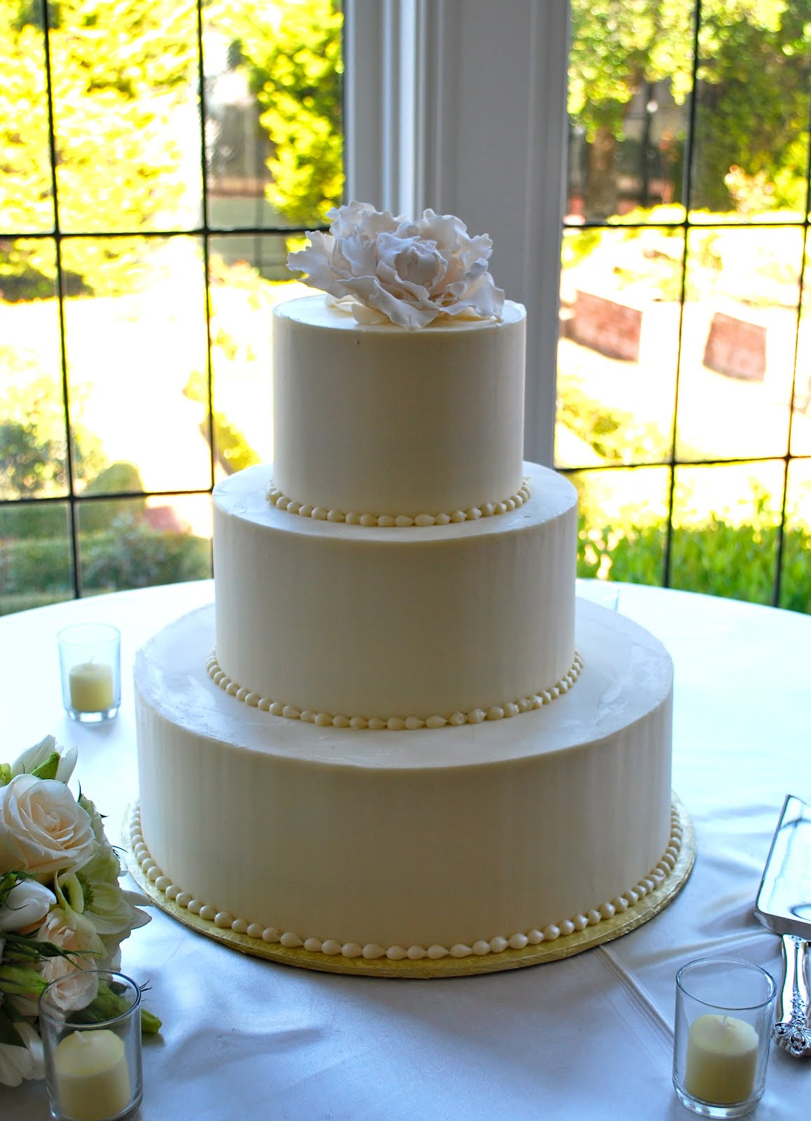 Simple But Elegant Wedding Cakes
 The Beehive Peony Wedding Cake