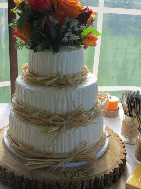 Simple Country Wedding Cakes
 Simple country wedding cake Country brides