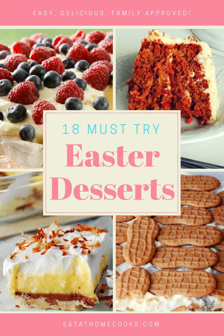 Simple Easter Desserts
 18 Fantastic Easter Desserts You Should Try