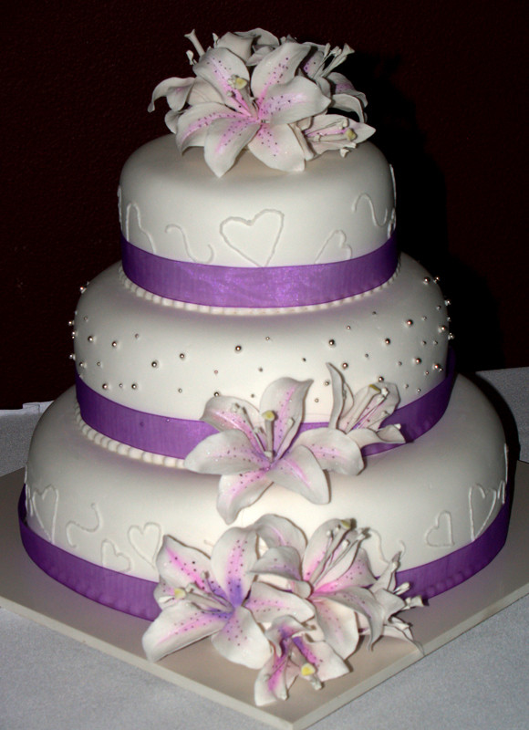 Simple Purple Wedding Cakes
 15 Purple Wedding Cakes Ideas